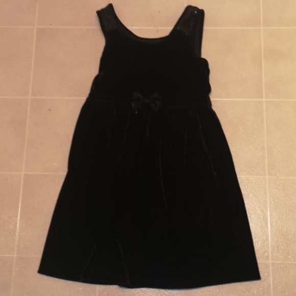 Black Suede Dress Kids - Picture 1 of 5